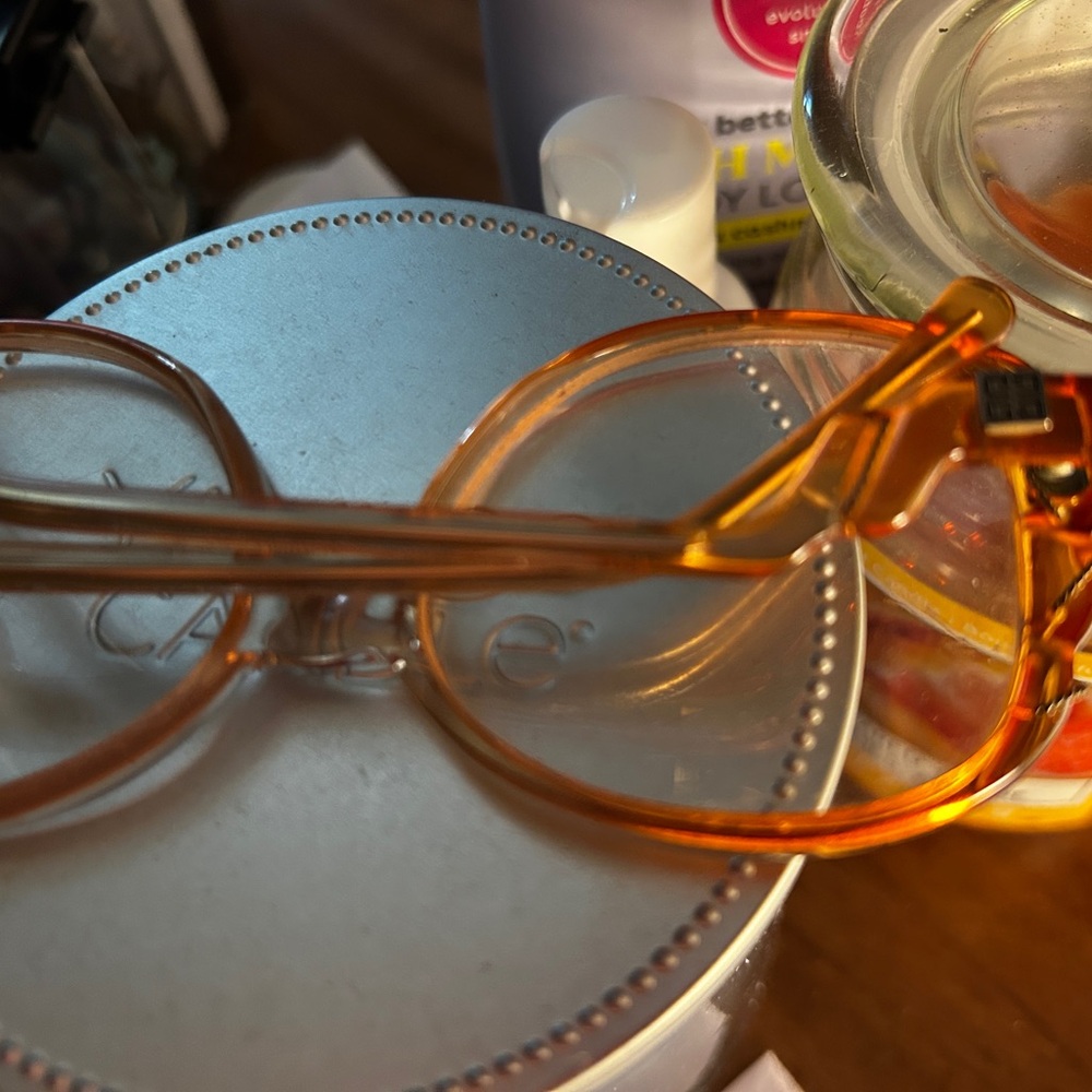 Vintage early  1970 Givenchy Orange and Gold Sunglasses 🕶️ collection piece - Picture 4 of 7